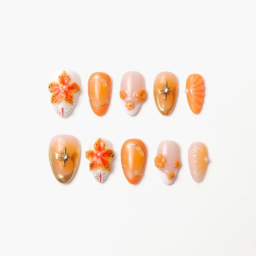 Autumn Extra Short Almond Nails press on nails