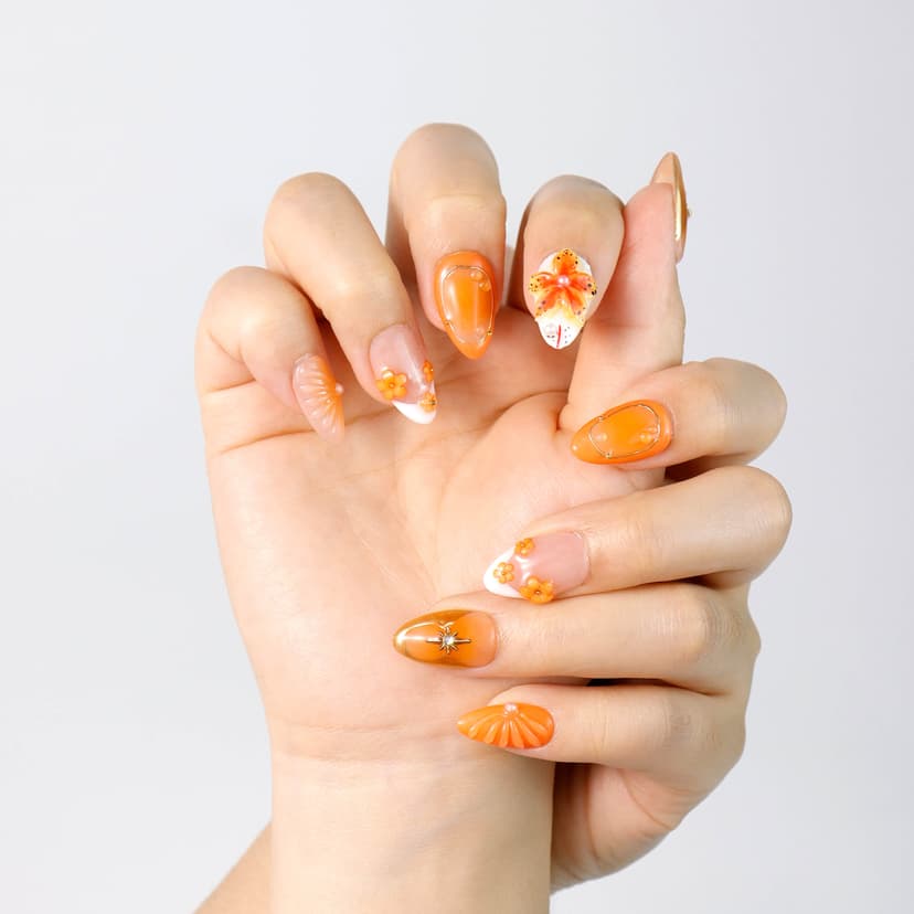 Autumn Extra Short Almond Nails press on nails