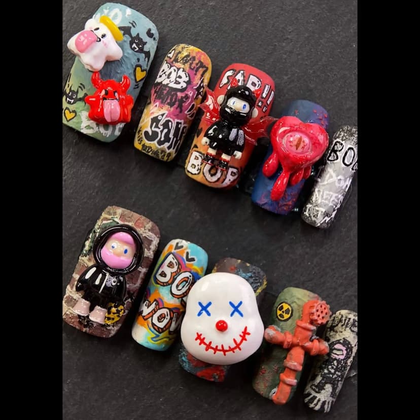 Industrial Style Handmade Nails press on nails