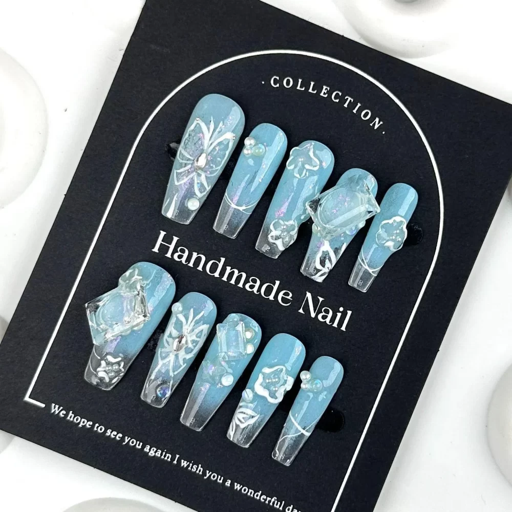 Coffin Handmade Press On Nails - Image 2
