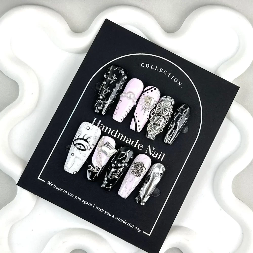 Coffin Handmade Press On Nails - Image 8