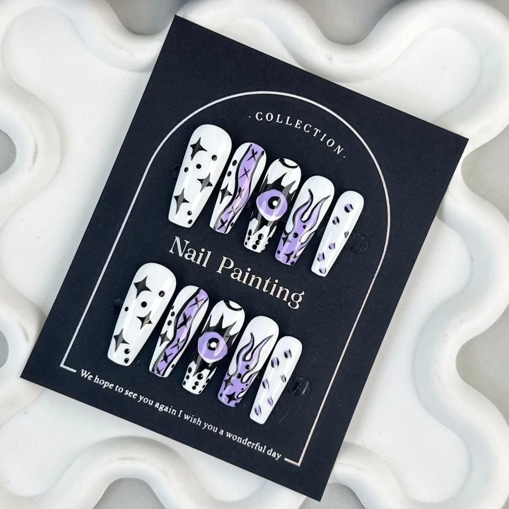 Coffin Handmade Press On Nails - Image 20