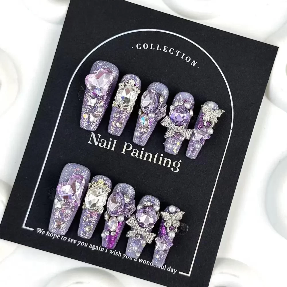 Coffin Handmade Press On Nails - Image 5