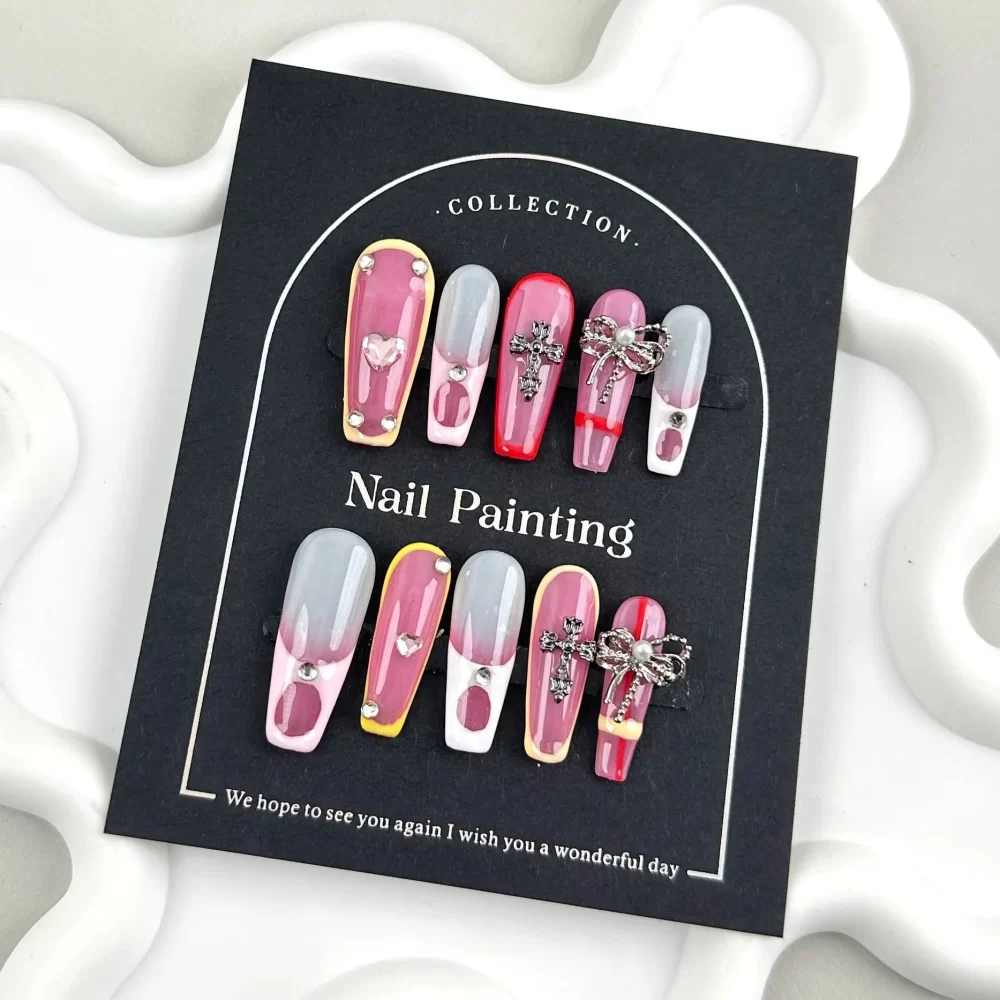 Coffin Handmade Press On Nails - Image 9